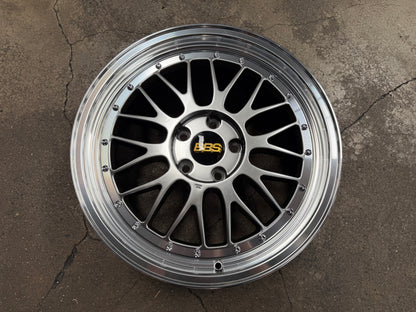NEW 18X8 ET42 AOW LM Flow Formed Rim (4 Wheel) Hyper Black Polished Lip 5X112