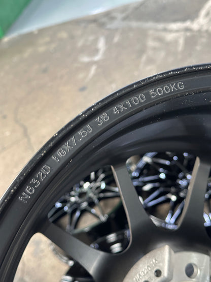 New 16X7.5 ET38 Konig Dekagram Rim (4 wheel) Matt Black 4X100