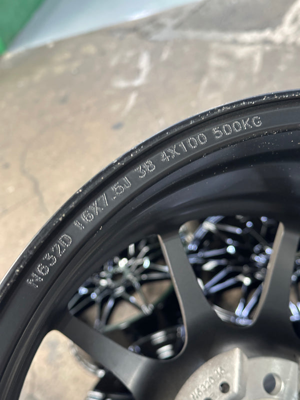 New 16X7.5 ET38 Konig Dekagram Rim (4 wheel) Matt Black 4X100