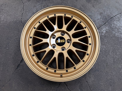 NEW 18X8 ET42 AOW LM Flow Formed Rim (4 Wheel) Light Gold 5X112