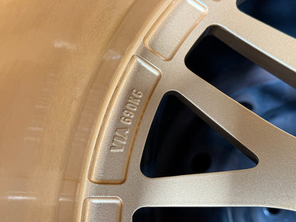 NEW 18X8 ET42 AOW LM Flow Formed Rim (4 Wheel) Light Gold 5X112