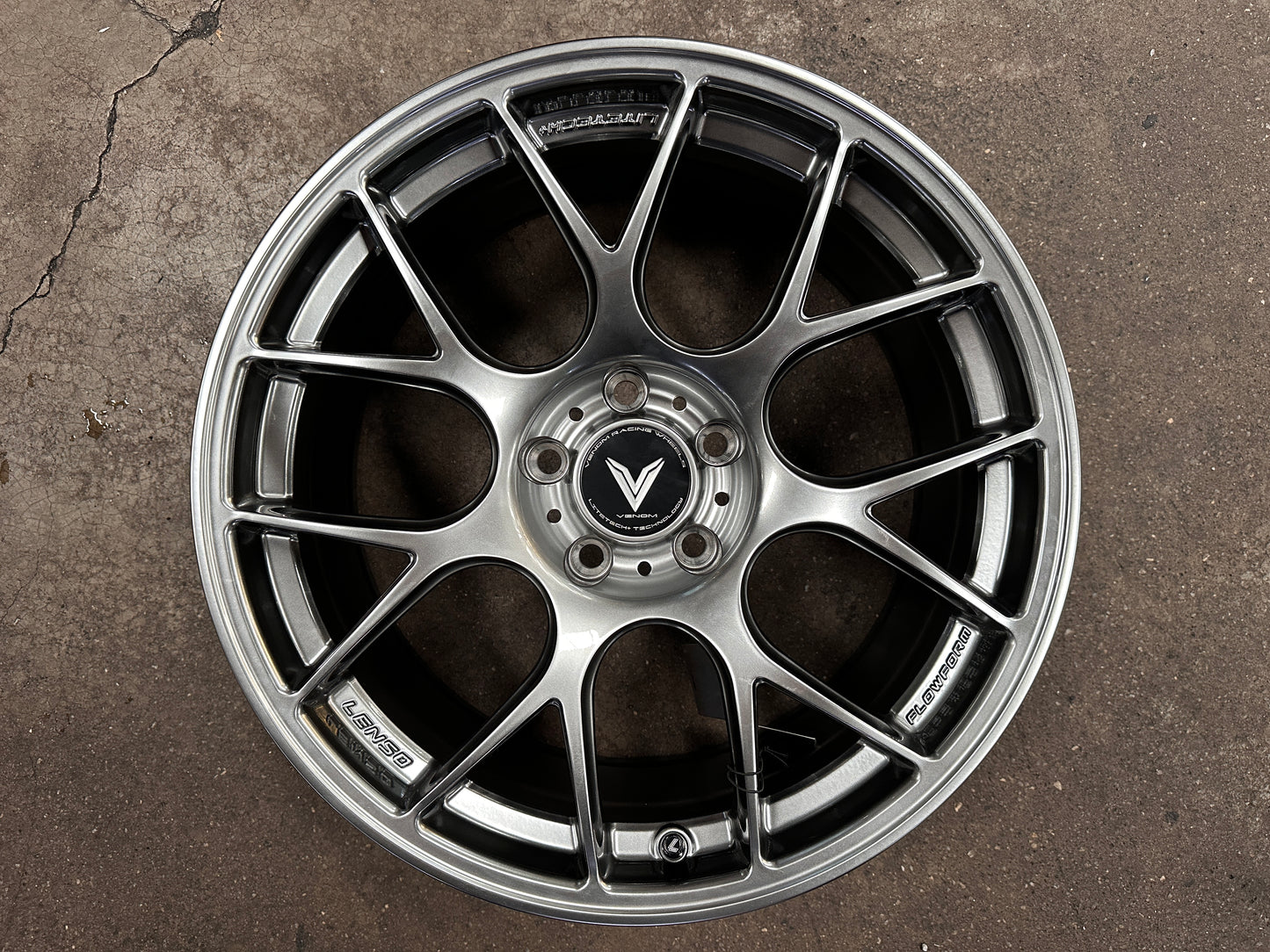 New 18x8.5 ET35 Lenso Eurospeed Rim (4 wheel) Hyperblack 5x114.3