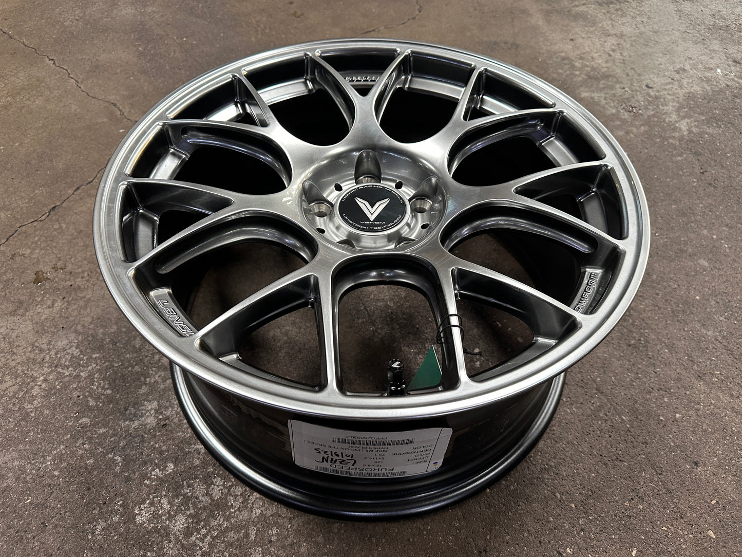 New 18x8.5 ET35 Lenso Eurospeed Rim (4 wheel) Hyperblack 5x114.3