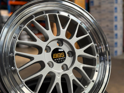 NEW 18X8 ET42 AOW LM Flow Formed Rim (4 Wheel) Silver Polished Lip 5X112