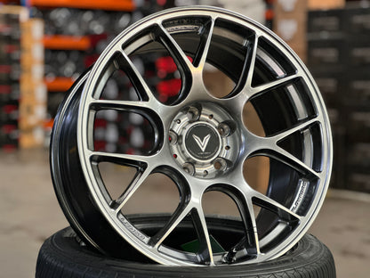 New 18x8.5 ET35 Lenso Eurospeed Rim (4 wheel) Hyperblack 5x114.3