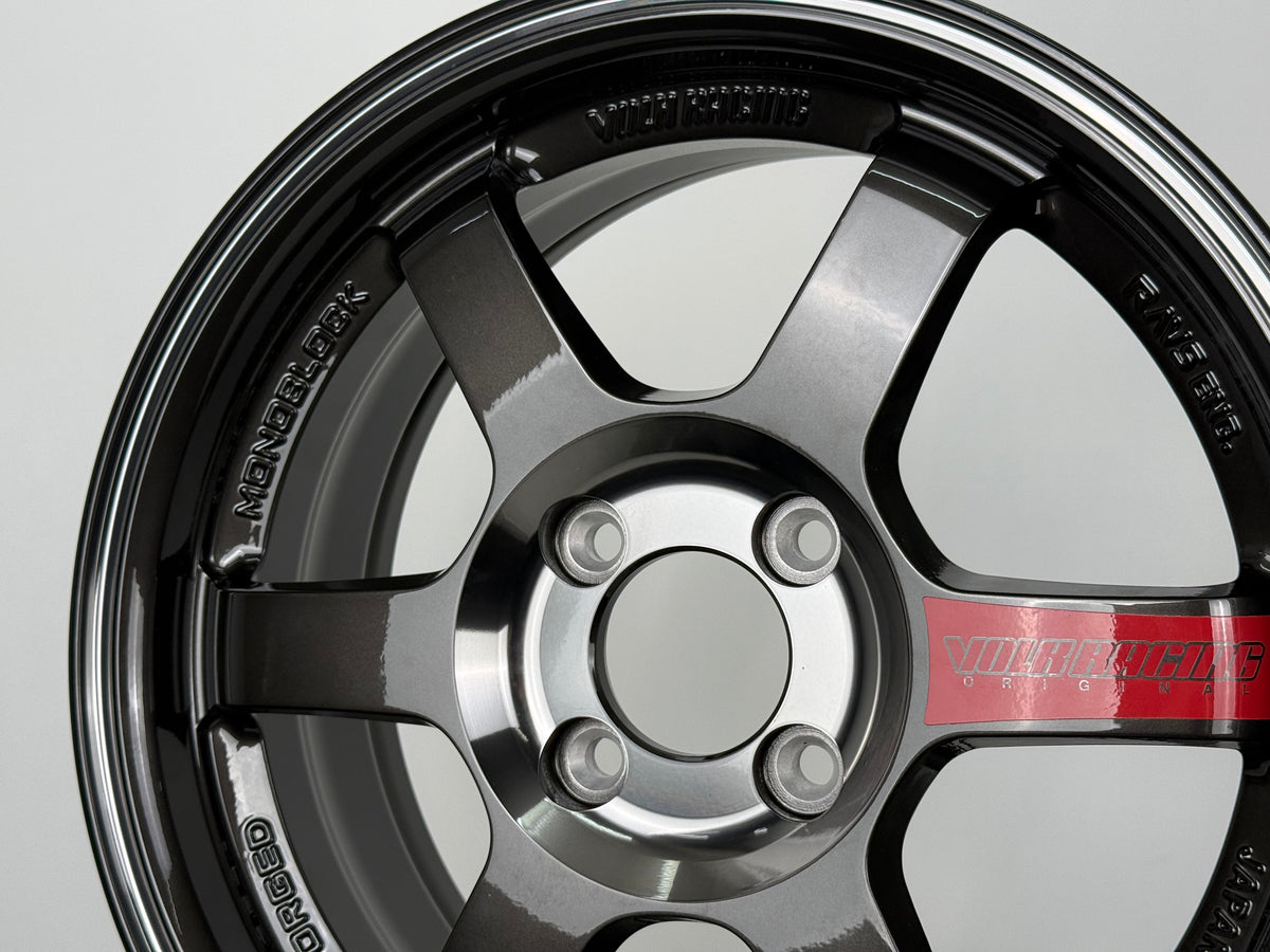 New 15X6.5 ET38 AOW TE37 Saga SL Rim (4 wheel) Dark Grey 4X100