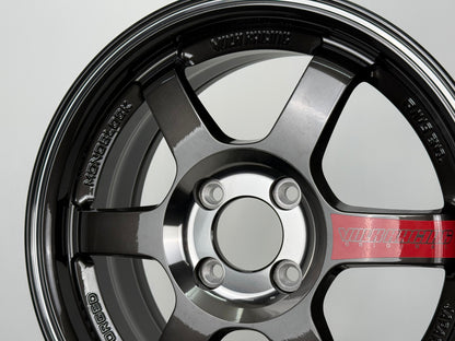 New 15X6.5 ET38 AOW TE37 Saga SL Rim (4 wheel) Dark Grey 4X100