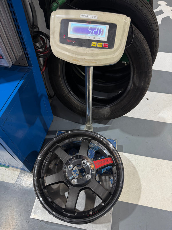 New 15X6.5 ET38 AOW TE37 Saga SL Rim (4 wheel) Dark Grey 4X100