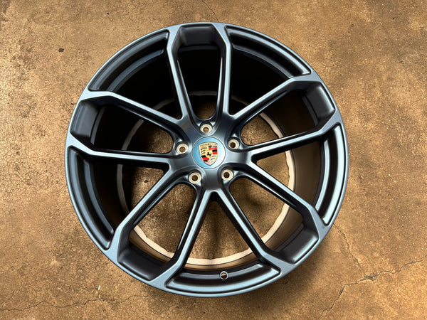 New 22x10 ET48 22x11.5 ET61 Overdrive Forged Porsche Cayenne GTS Matte BLUE 5x130 (4 wheels)