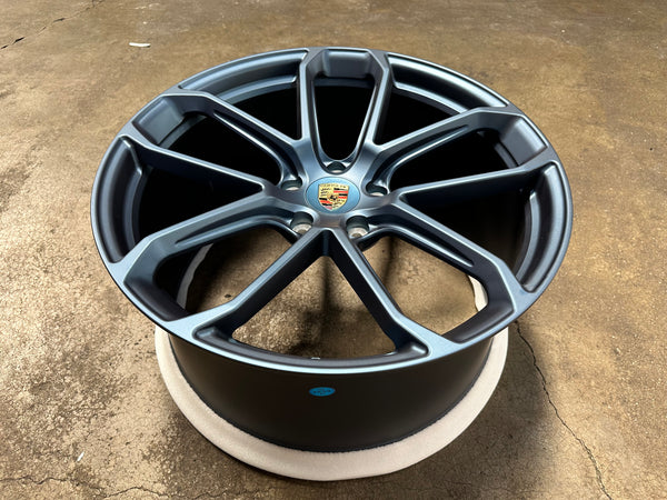New 22x10 ET48 22x11.5 ET61 Overdrive Forged Porsche Cayenne GTS Matte BLUE 5x130 (4 wheels)