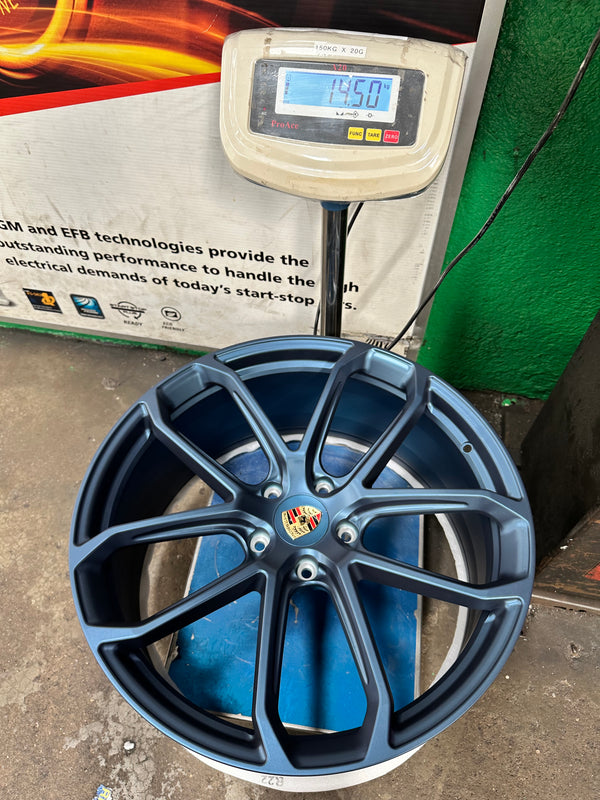 New 22x10 ET48 22x11.5 ET61 Overdrive Forged Porsche Cayenne GTS Matte BLUE 5x130 (4 wheels)