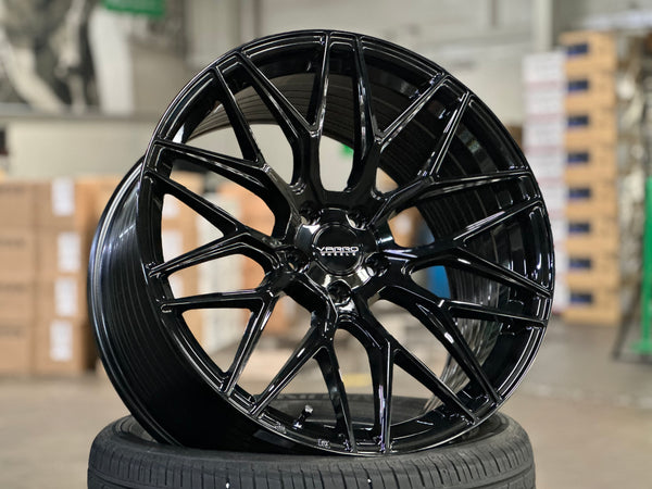 New 20x8.5 ET30 20x10 ET38 Varro VD06X (4 wheel) 5x112 Gloss Black