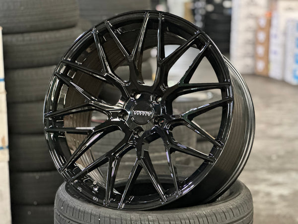 New 20x8.5 ET30 20x10 ET38 Varro VD06X (4 wheel) 5x112 Gloss Black