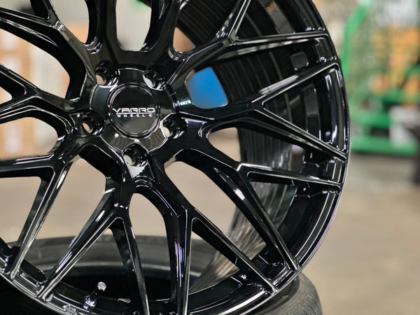 New 20x8.5 ET30 20x10 ET38 Varro VD06X (4 wheel) 5x112 Gloss Black