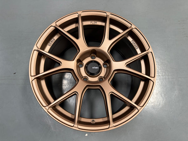 New 18x8.5 ET35 18x9.5 ET35 Konig Ampliform (4 wheels) Matte Bronze 5X120