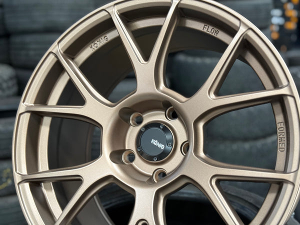 New 18x8.5 ET35 18x9.5 ET35 Konig Ampliform (4 wheels) Matte Bronze 5X120