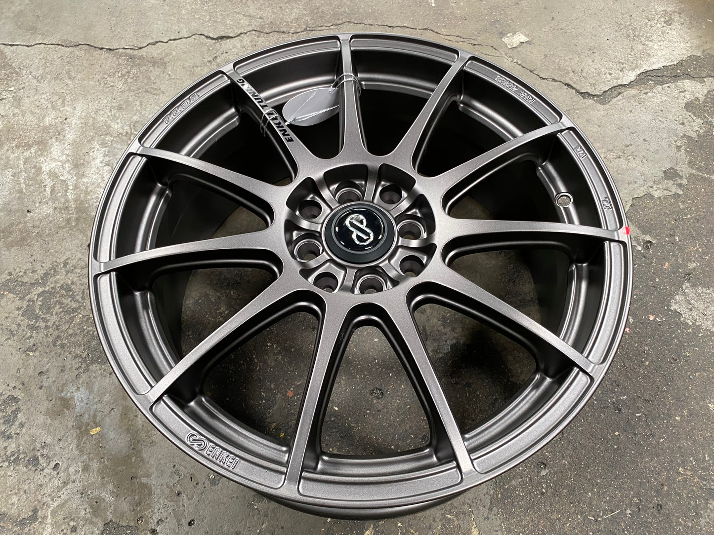 New 17X7 ET40 Enkei Tuning SC22 Rim (4 Wheel) Dark Gunmetal 4X100