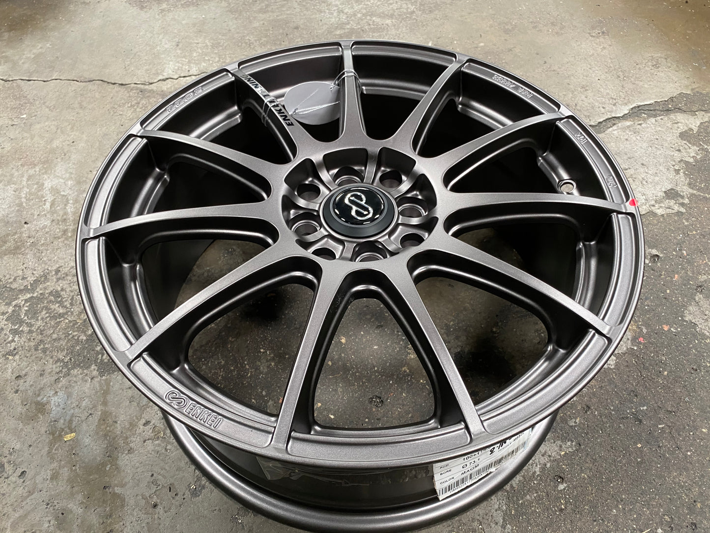 New 17X7 ET40 Enkei Tuning SC22 Rim (4 Wheel) Dark Gunmetal 4X100