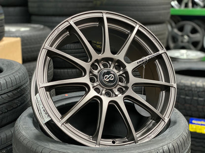 New 17X7 ET40 Enkei Tuning SC22 Rim (4 Wheel) Dark Gunmetal 4X100