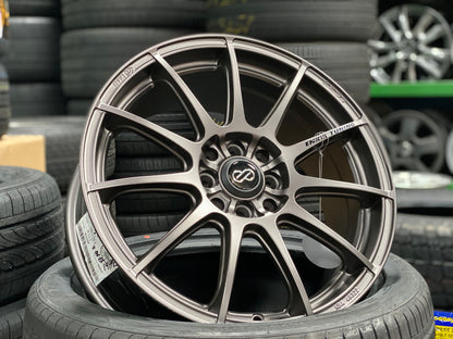 New 17X7 ET40 Enkei Tuning SC22 Rim (4 Wheel) Dark Gunmetal 4X114.3