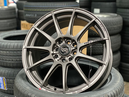 New 17X7 ET40 Enkei Tuning SC22 Rim (4 Wheel) Dark Gunmetal 4X114.3