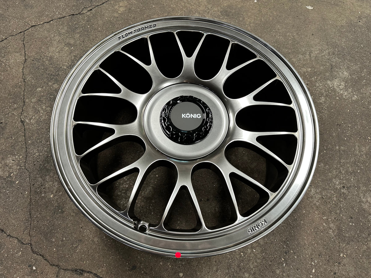 New 17X8 ET40 Konig MRK1 Rim (4 wheel) Gloss Gunmetal 5X114.3