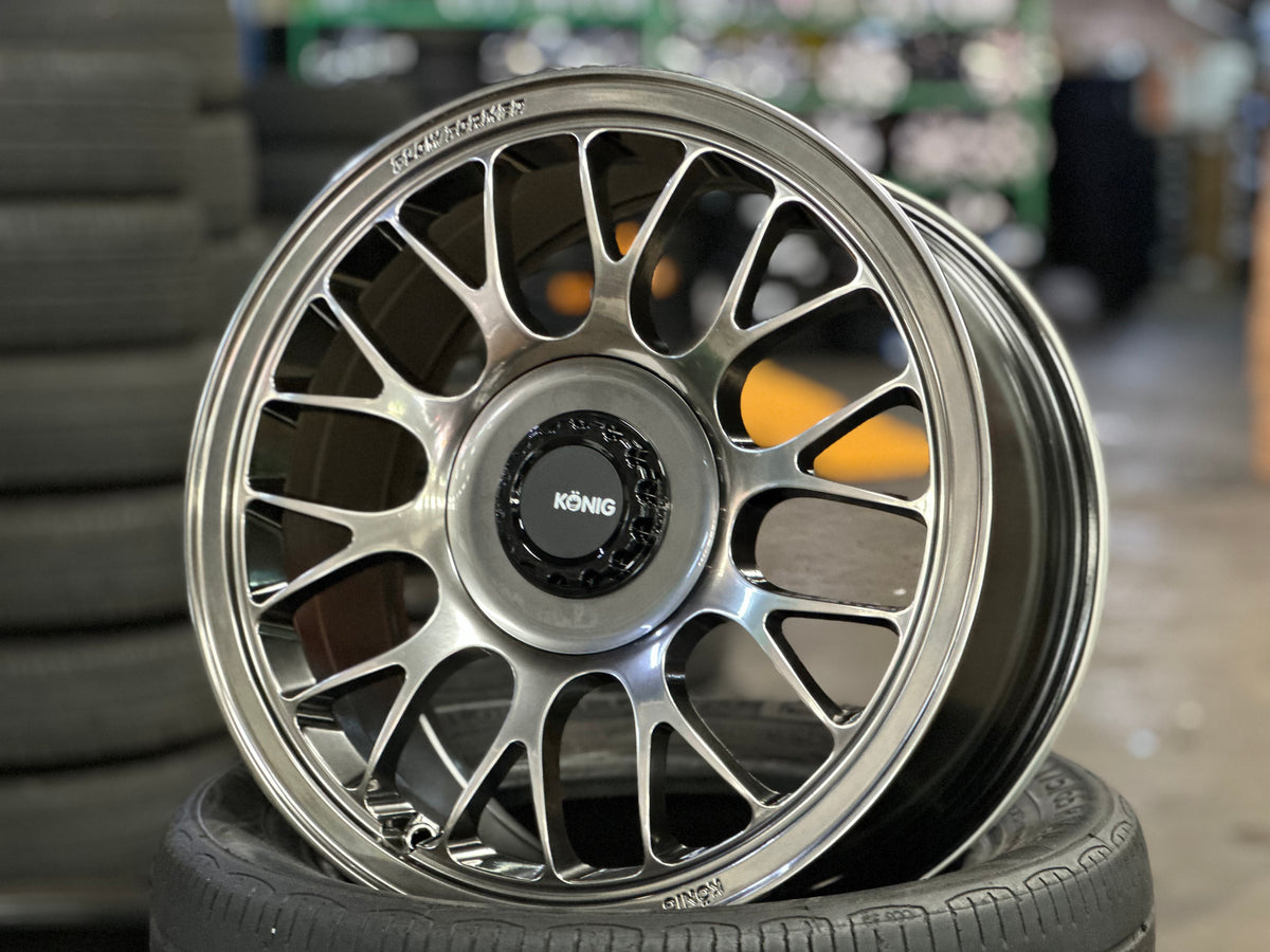 New 17X8 ET40 Konig MRK1 Rim (4 wheel) Gloss Gunmetal 5X114.3