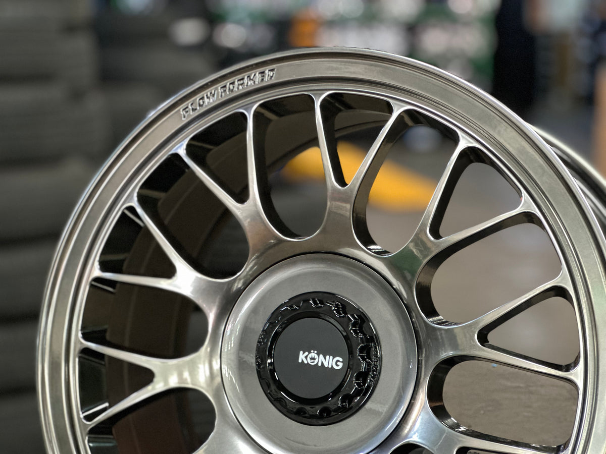 New 17X8 ET40 Konig MRK1 Rim (4 wheel) Gloss Gunmetal 5X114.3