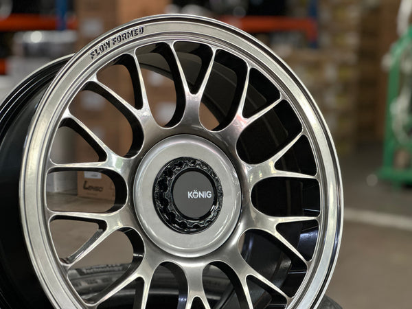 New 17X8 ET40 Konig MRK1 Rim (4 wheel) Gloss Gunmetal 5X114.3