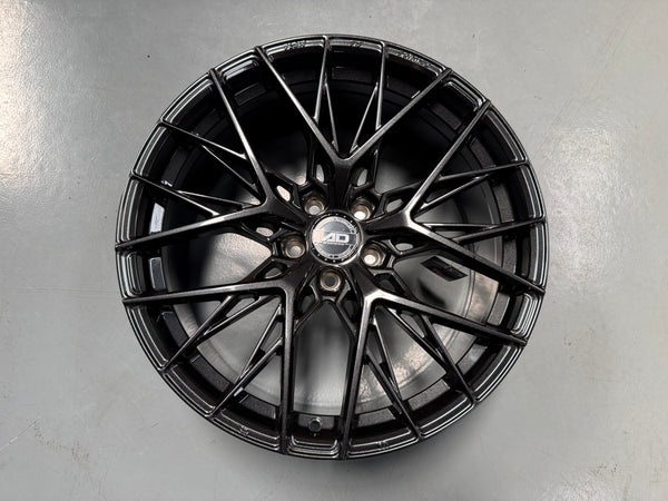 New 19x8.5 ET38 AD Wheel ADF503 (4 wheel) 5x108 Black