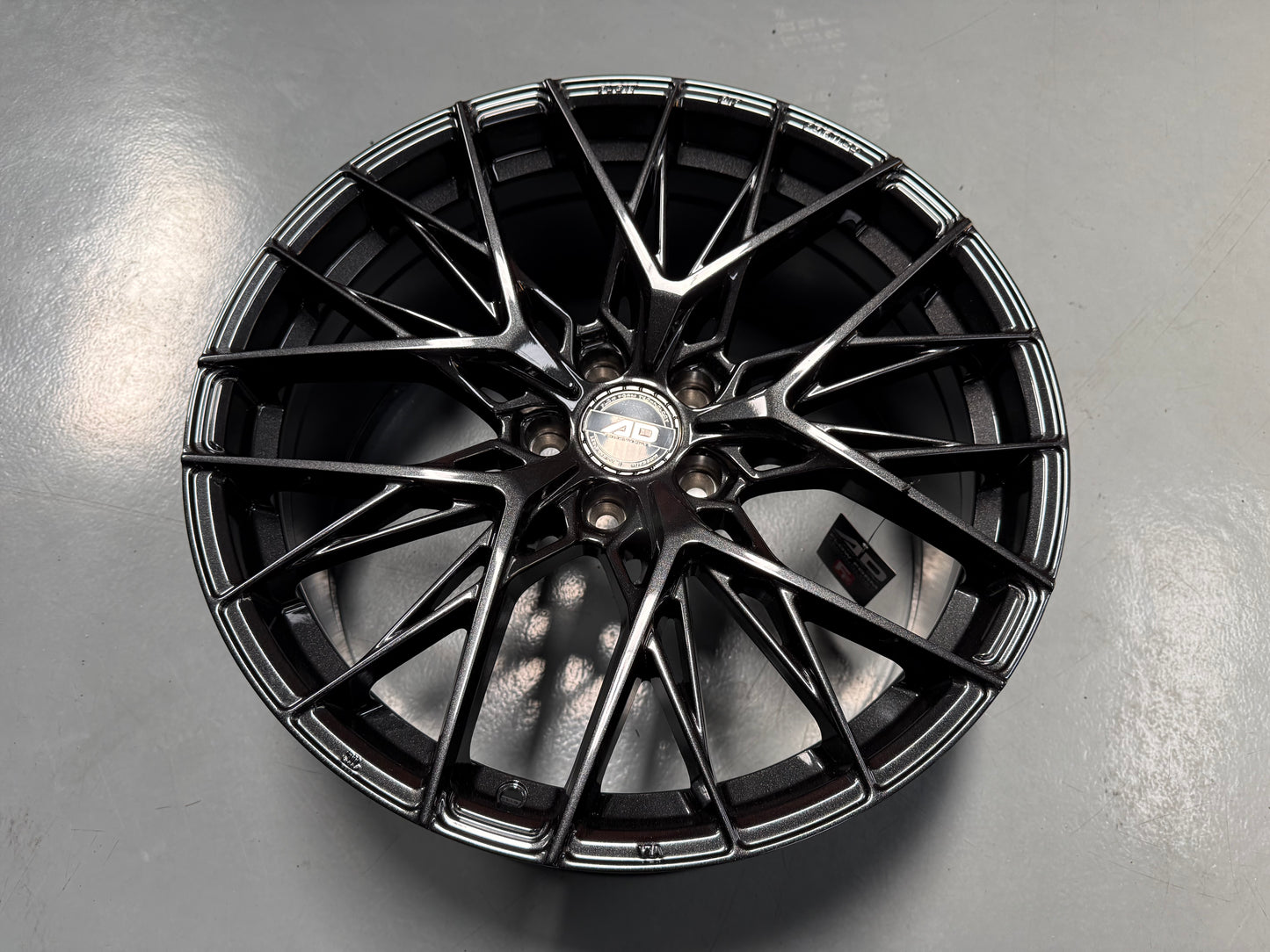 New 19x8.5 ET38 AD Wheel ADF503 (4 wheel) 5x108 Black