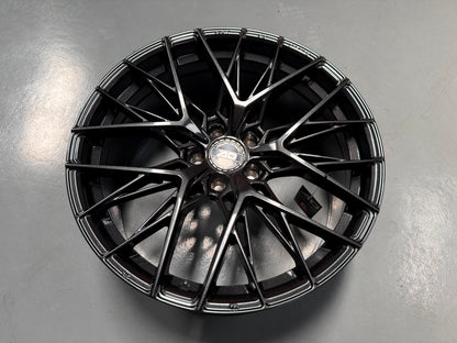 New 19x8.5 ET38 AD Wheel ADF503 (4 wheel) 5x108 Black