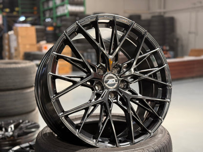 New 19x8.5 ET38 AD Wheel ADF503 (4 wheel) 5x108 Black