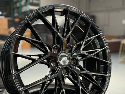 New 19x8.5 ET38 AD Wheel ADF503 (4 wheel) 5x108 Black
