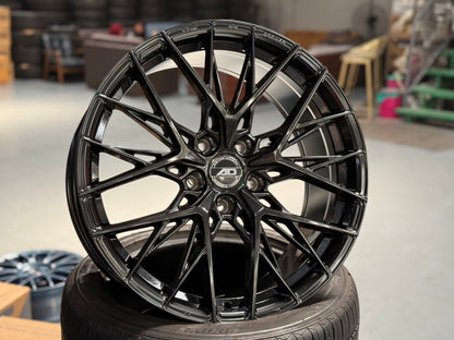 New 19x8.5 ET35 AD Wheel ADF503 (4 wheel) 5x120 Black