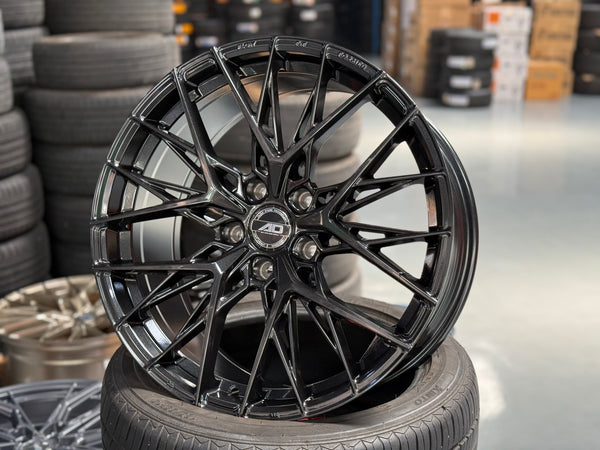 New 19x8.5 ET35 AD Wheel ADF503 (4 wheel) 5x120 Black