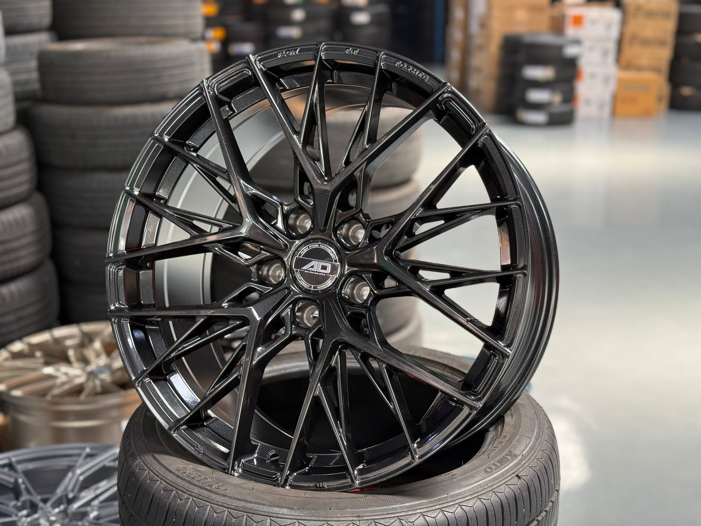 New 19x8.5 ET35 AD Wheel ADF503 (4 wheel) 5x120 Black