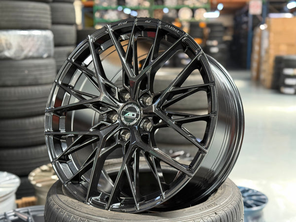New 19x8.5 ET35 AD Wheel ADF503 (4 wheel) 5x120 Black
