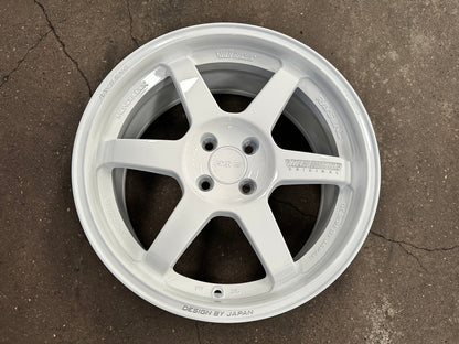 New 17X8 ET40 AOW TE37 Rim (4 wheel) Gloss White 4X100