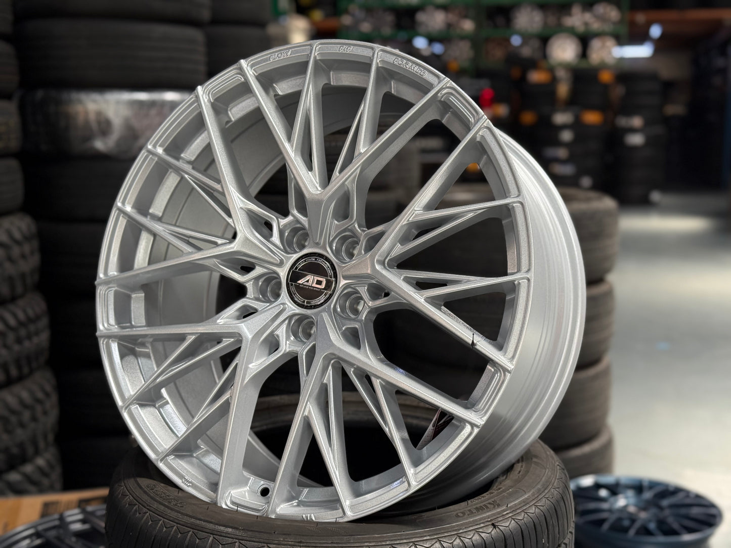 New 20x8.5 ET40 AD Wheel ADF503 (4 Wheel) Silver 5x114.3