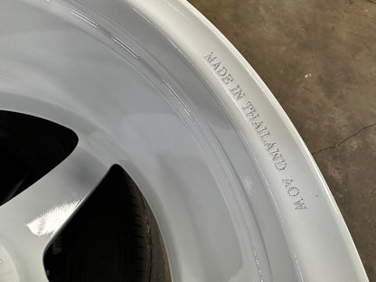 New 17X8 ET40 AOW TE37 Rim (4 wheel) Gloss White 4X100