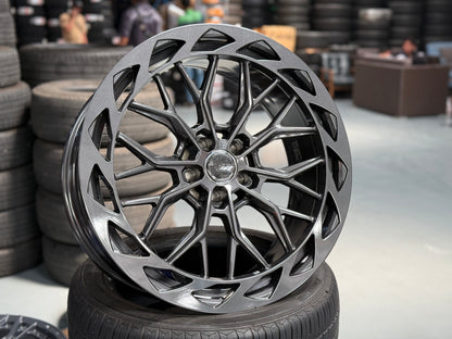New 20x9 ET35 305Forged FF8 (4 wheel) 5x108 Gun Metal