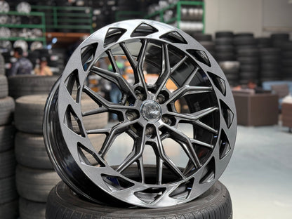 New 20x9 ET35 305Forged FF8 (4 wheel) 5x108 Gun Metal
