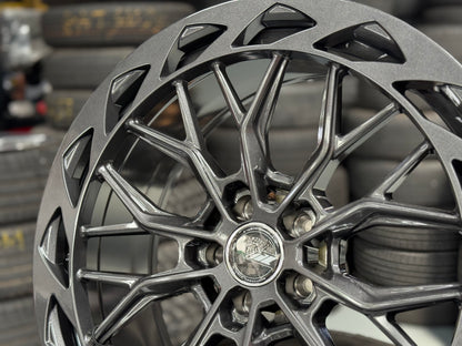 New 20x9 ET35 305Forged FF8 (4 wheel) 5x108 Gun Metal