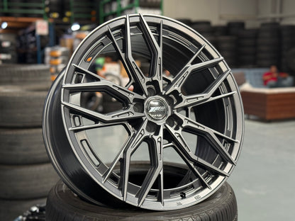 New 20x9 ET40 305Forged FT123 (4 wheel) 5x108 Gun Metal