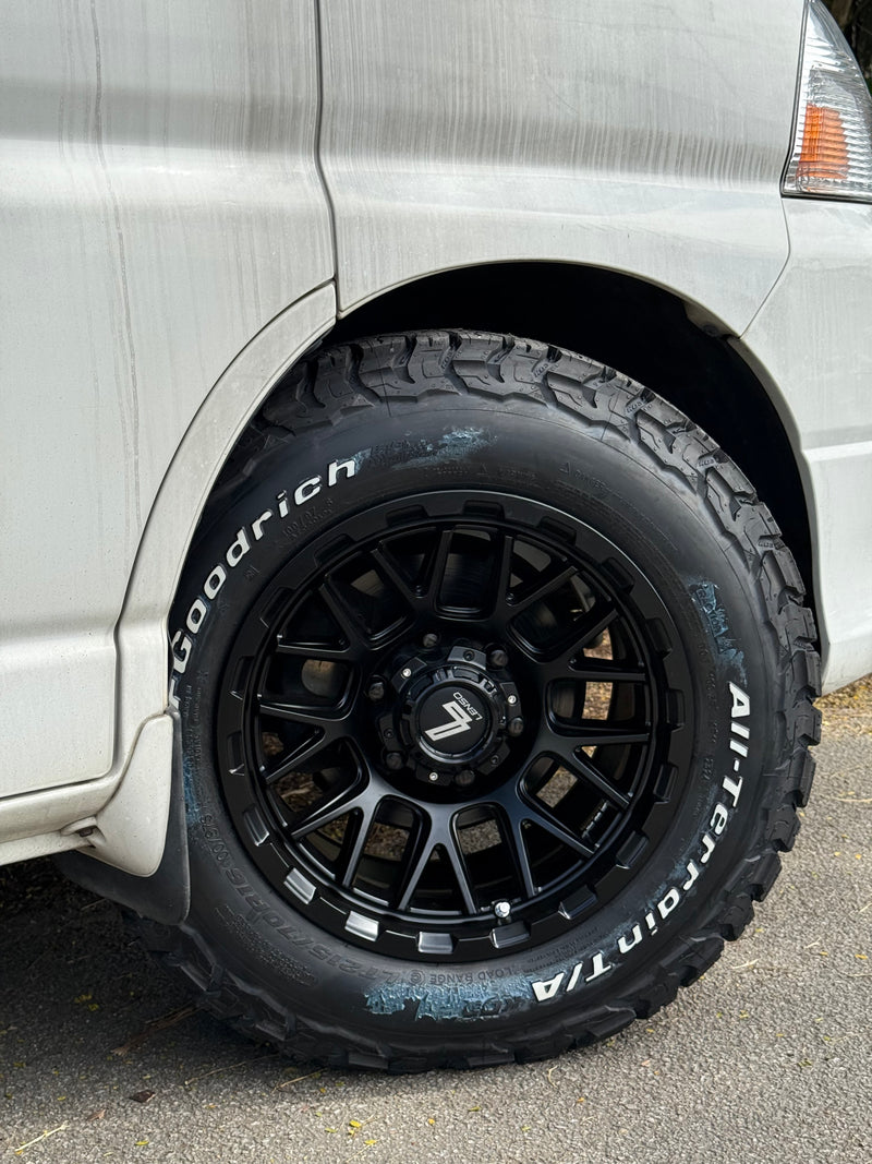 New 16X8.5 ET0 Lenso Cezar Rim (4 wheel) Gunmetal 6X139.7