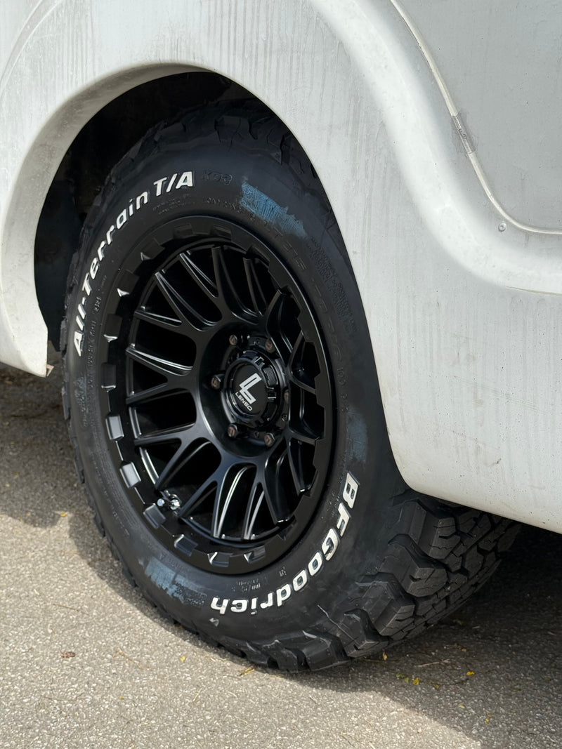 New 16X8.5 ET0 Lenso Cezar Rim (4 wheel) Gunmetal 6X139.7