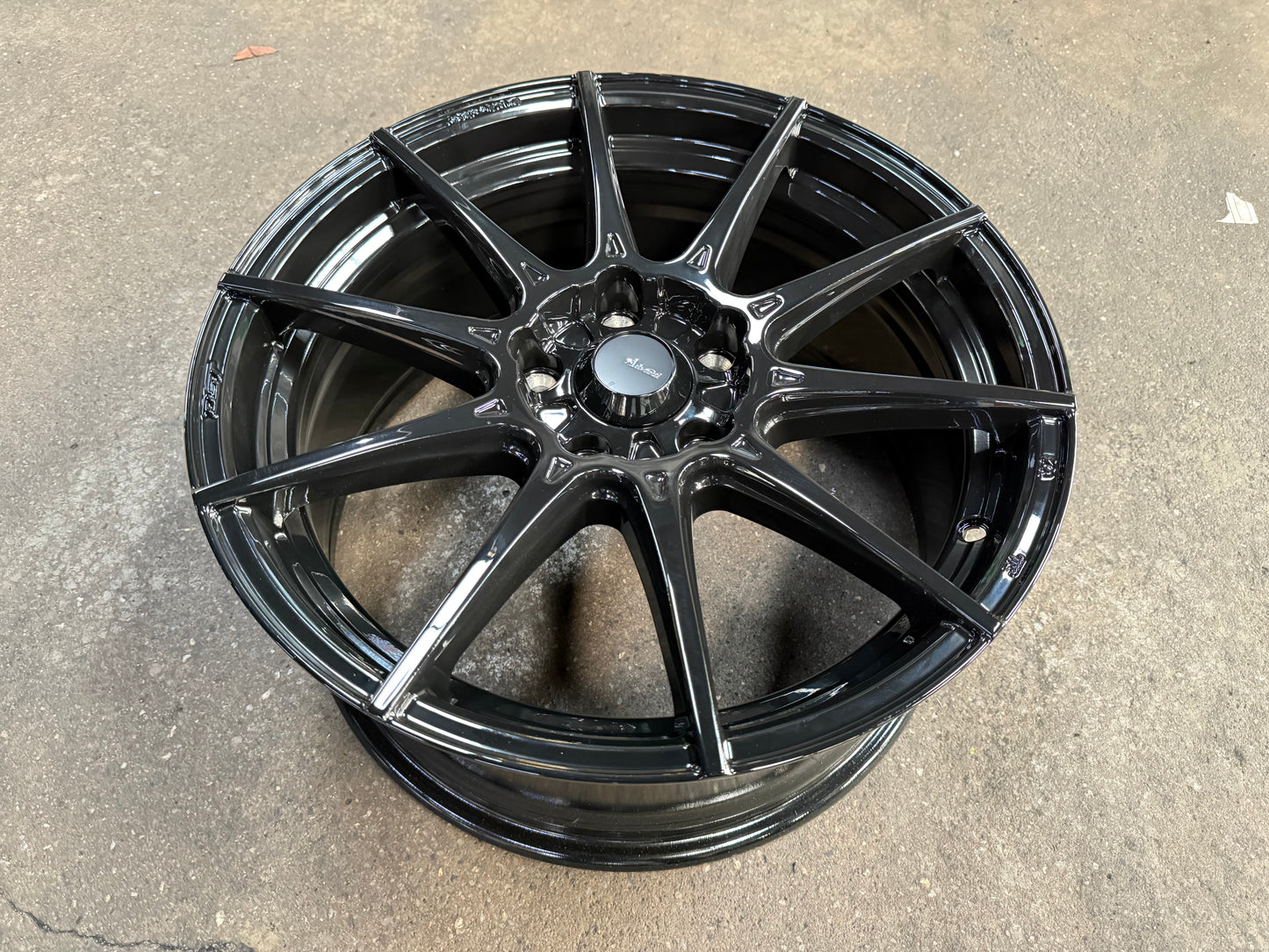 New 17x8 ET40 Advanti Storm S1 Rim (4 wheel) Black 5x114.3
