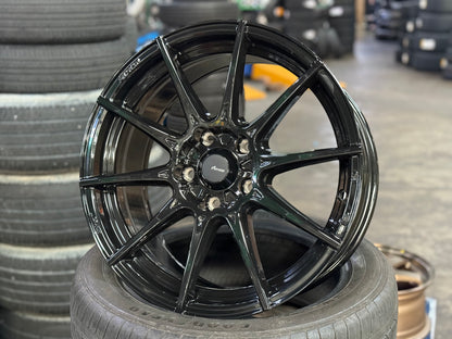 New 17x8 ET40 Advanti Storm S1 Rim (4 wheel) Black 5x114.3