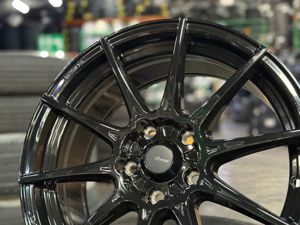 New 17x8 ET40 Advanti Storm S1 Rim (4 wheel) Black 5x114.3